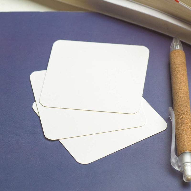 ZOOYOO Blank Cardboard Message Card Business & Tag Card - 100 PCS (2.75 x 2.75 inch White) - Image 5